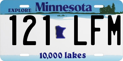 MN license plate 121LFM