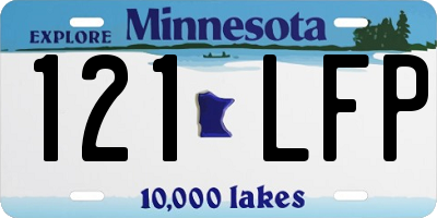 MN license plate 121LFP