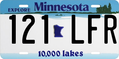 MN license plate 121LFR