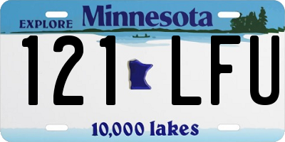 MN license plate 121LFU