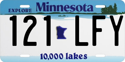 MN license plate 121LFY