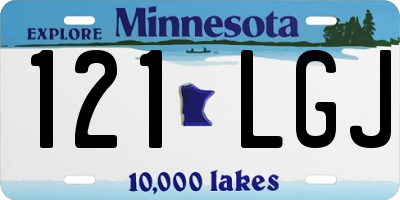 MN license plate 121LGJ