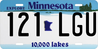 MN license plate 121LGU