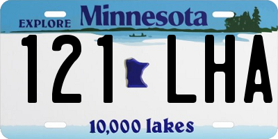 MN license plate 121LHA