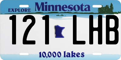 MN license plate 121LHB