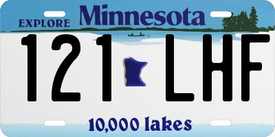 MN license plate 121LHF