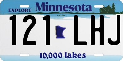 MN license plate 121LHJ