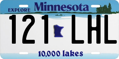 MN license plate 121LHL