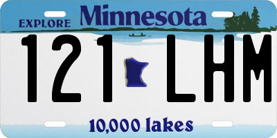 MN license plate 121LHM