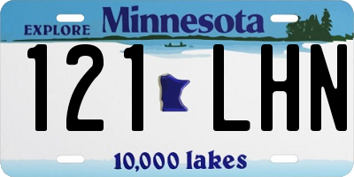MN license plate 121LHN