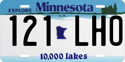 MN license plate 121LHO
