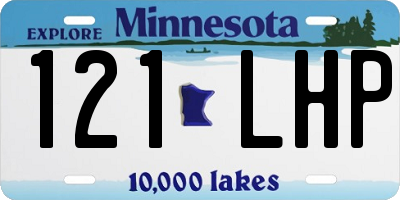 MN license plate 121LHP