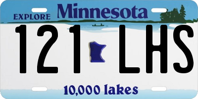 MN license plate 121LHS