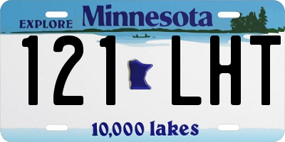 MN license plate 121LHT