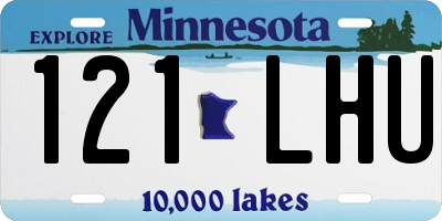 MN license plate 121LHU