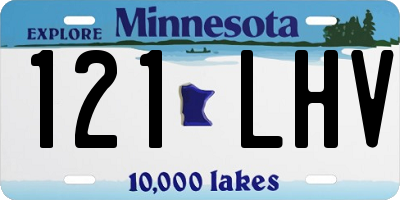MN license plate 121LHV