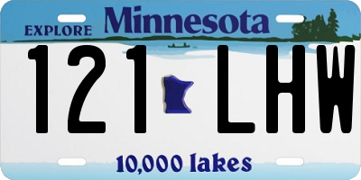 MN license plate 121LHW