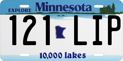 MN license plate 121LIP