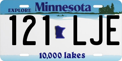 MN license plate 121LJE