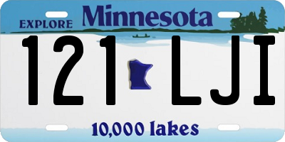 MN license plate 121LJI