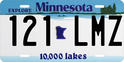 MN license plate 121LMZ