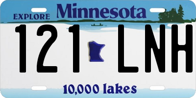 MN license plate 121LNH