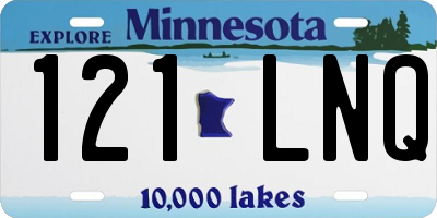 MN license plate 121LNQ