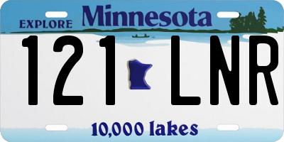 MN license plate 121LNR