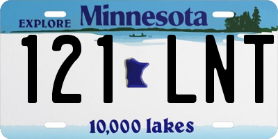 MN license plate 121LNT