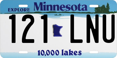 MN license plate 121LNU