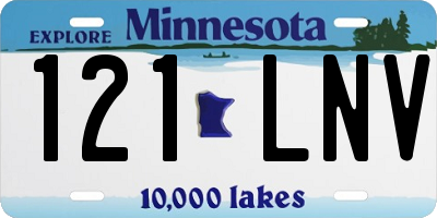MN license plate 121LNV