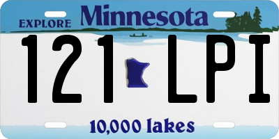 MN license plate 121LPI
