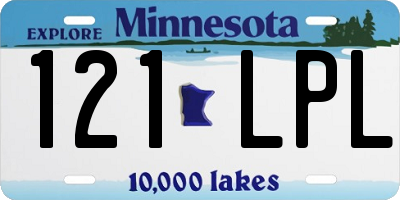 MN license plate 121LPL