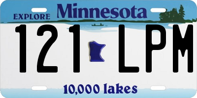 MN license plate 121LPM