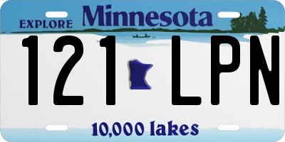 MN license plate 121LPN