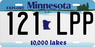 MN license plate 121LPP