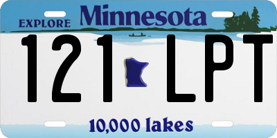 MN license plate 121LPT