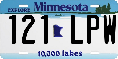 MN license plate 121LPW