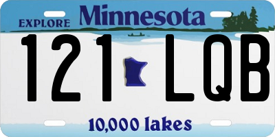 MN license plate 121LQB