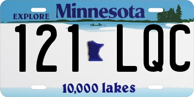MN license plate 121LQC