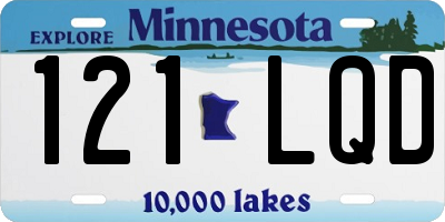 MN license plate 121LQD