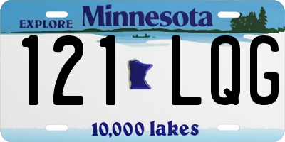 MN license plate 121LQG