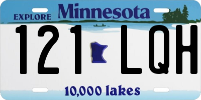 MN license plate 121LQH