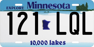 MN license plate 121LQL