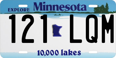 MN license plate 121LQM