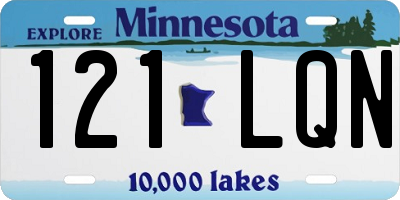 MN license plate 121LQN