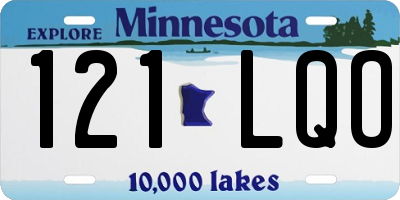 MN license plate 121LQO