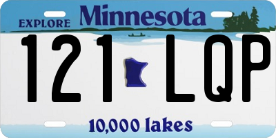 MN license plate 121LQP