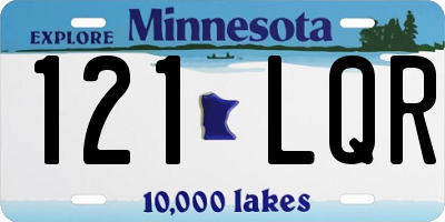MN license plate 121LQR