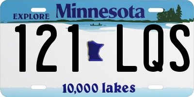 MN license plate 121LQS